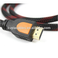 HDMI to 3RCA Cable Nylon braid with two ferrites Audio Vedio AV cable